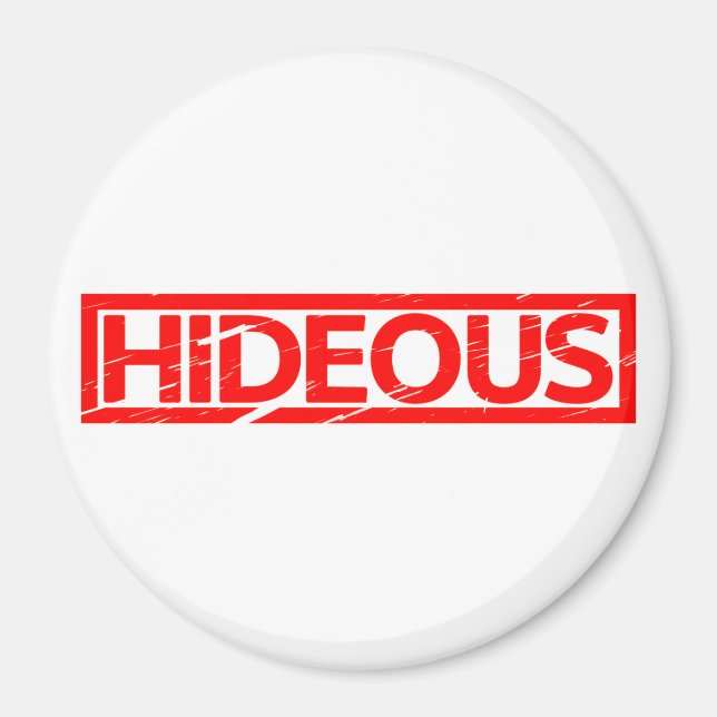 Hideous Briefmarke Magnet (Vorne)