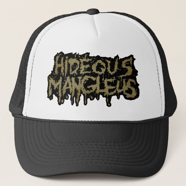 Hideous Mangleus Logo Alternativer Trucker Hat Truckerkappe (Vorderseite)