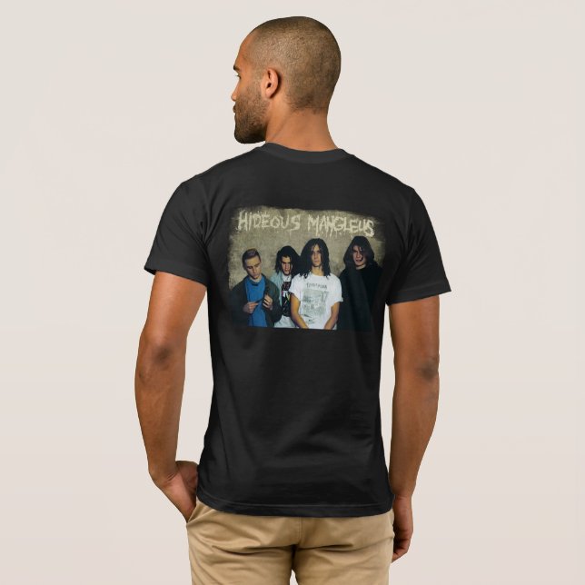 Hideous Mangleus se détachant Tshirt (patiné) (Dos entier)