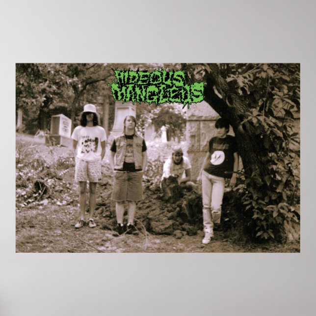 Hideous Mangleus Vintage Foto '89 Poster (Vorne)