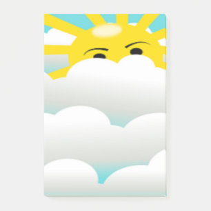 HIDING SUN POST-IT KLEBEZETTEL