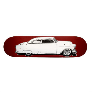 Hieb SpitzenChevy Schwarzes, Weiß, rote grafische Skateboard
