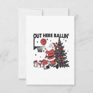 Hier Basketball Sport Weihnachten Weihnachten Einladung
