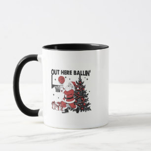 Hier Basketball Sport Weihnachten Weihnachten Tasse