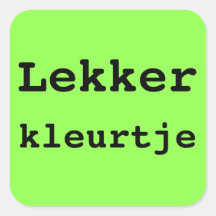 HIER BEN IK koffer sticker