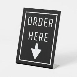 HIER BESTELLEN SOCKELSCHILD