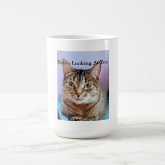 Hier betrachtet Sie Tasse