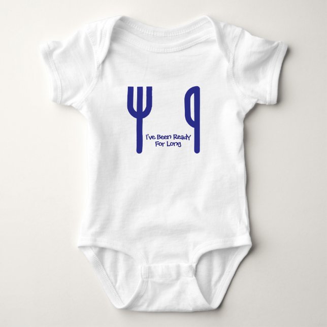 Hier bin ich baby strampler (Vorderseite)