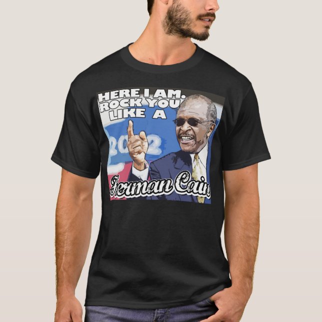 Hier bin ich. Felsen mögen Sie ein T-Shirt Hermans (Vorderseite)