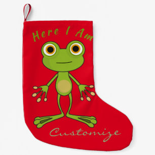 Hier bin ich niedlich Frosch Thunder_Cove  Kleiner Weihnachtsstrumpf