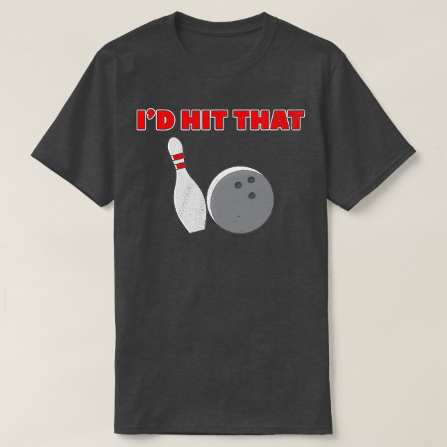 Hier das Bier Unglaublich witzig Biene Bowling T T-Shirt (Design vorne)