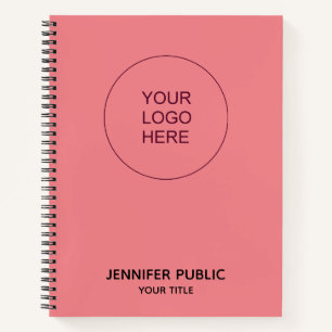 Hier den Text zum Logo für Unternehmen hochladen Notizbuch