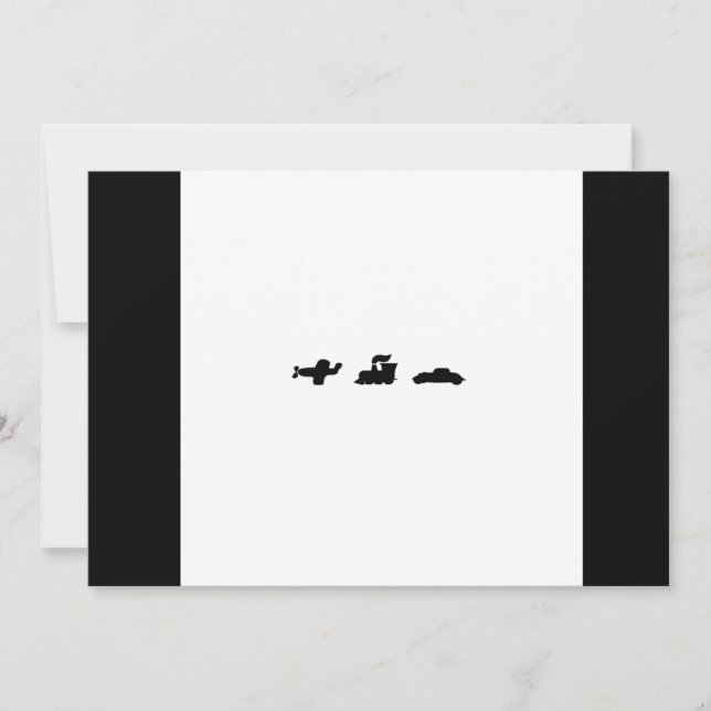 Hier, dort und überall Brautparty Einladung (Vorderseite)