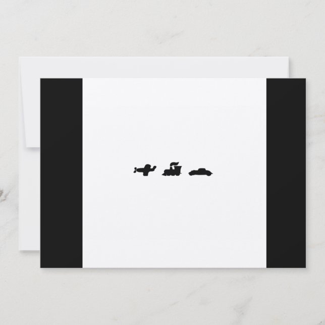 Hier, dort und überall Brautparty Einladung (Vorderseite)