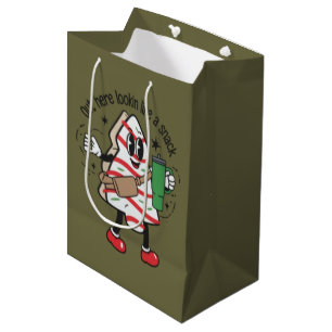 Hier draußen sehe ich aus wie ein Weihnachtsbaumku Mittlere Geschenktüte