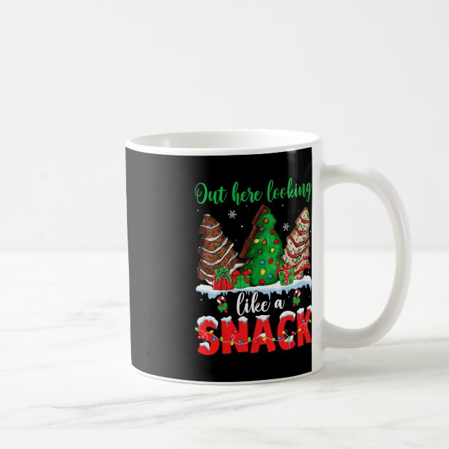 Hier draußen sieht es aus wie ein Snack Weihnachts Kaffeetasse (Rechts)