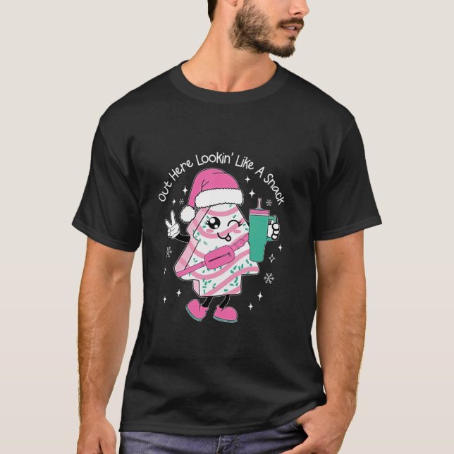 Hier draußen sieht es aus wie eine Snack Stanley T T-Shirt (Vorderseite)