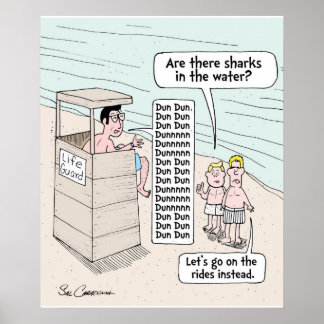 Hier ein lustiges Strandposter von Sal Caradonna Poster