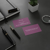 HIER EINE HUG-Calling Card