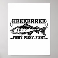 Hier Fische Lustiger Fischer Männer Vater B Angler