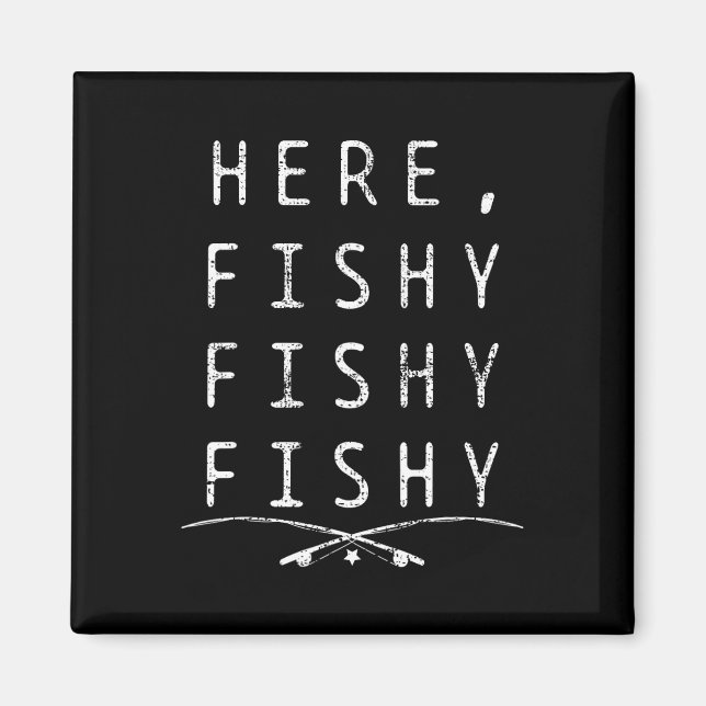 Hier Fischer Angler  Magnet (Vorne)