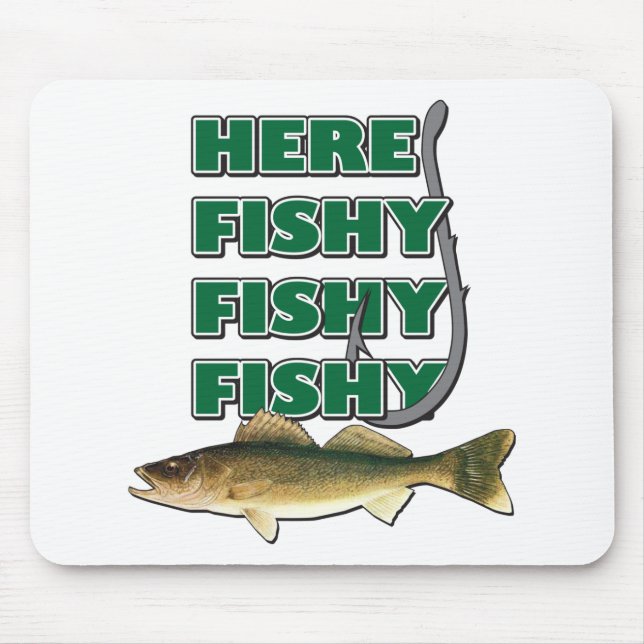 Hier-Fischig-Fisch-2 Mousepad (Vorne)