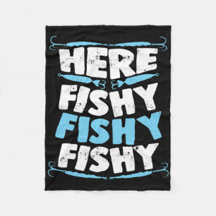 Hier Fischig Fischig Fischig T-Shirt Männer Frauen Fleecedecke