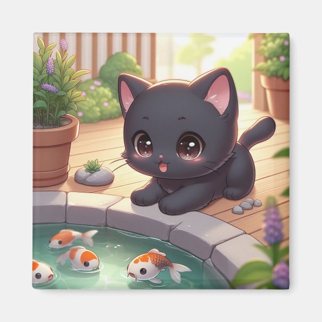 Hier Fishy Fishy! Magnet (Vorne)