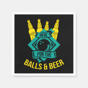 Hier für Bälle und Bowling Sportgeschenke Serviette