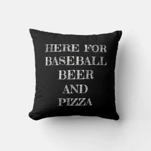 Hier für Baseball, Bier und Pizza Kissen