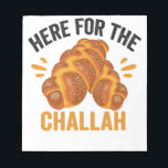 Hier für Challah Funny Jewish Hanukkah Brot Notizblock<br><div class="desc">chanukah, menorah, hanukkah, dreidel, jüdisch, Chrismukkah, Ferien, Horah, Weihnachten, Herausforderung</div>