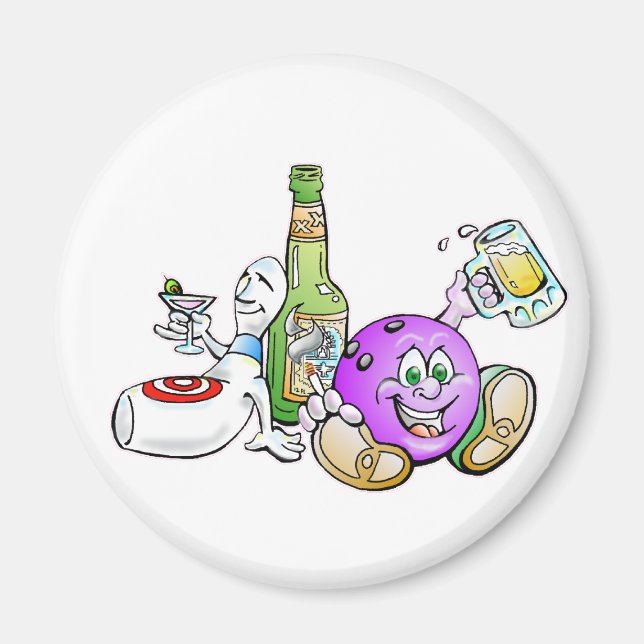 Hier für das Bier! Magnet (Vorne)