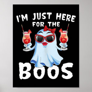 Hier für das Boos Funny Ghost Halloween Getränk Poster