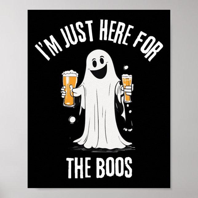 Hier für das Boos Funny Ghost Halloween Poster (Vorne)