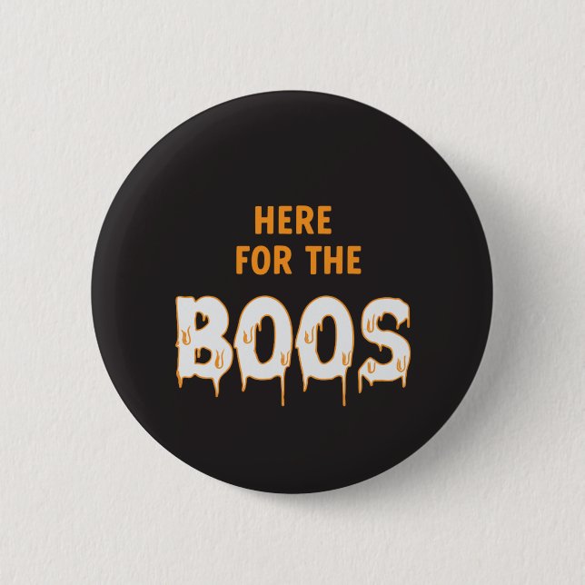 Hier für das Boos Funny Halloween Black Button (Vorderseite)
