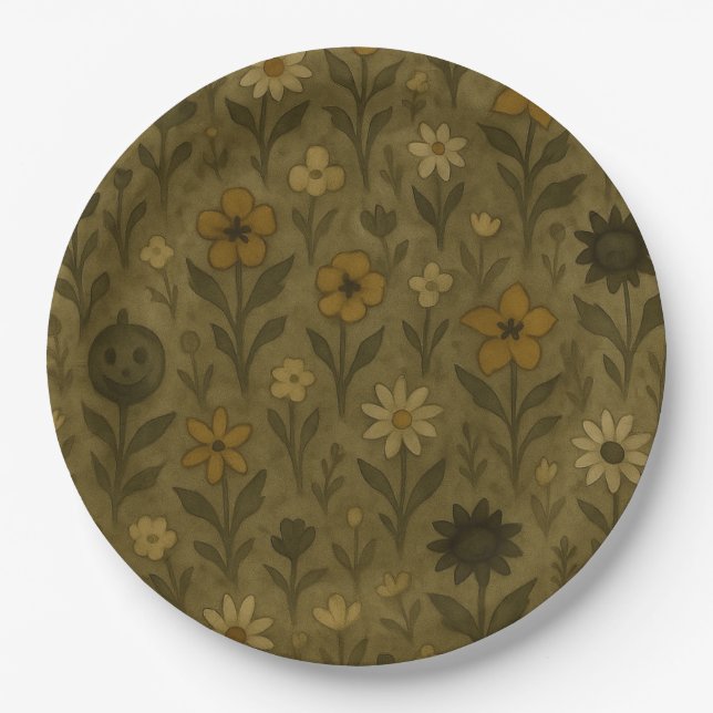 Hier für das "Boos" glückliche Halloween Pappteller (Vorderseite)