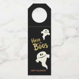 Hier für das Boos-Halloween-Party Flaschenanhänger