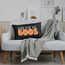 Hier für das BOOS lustige Halloween Lumbar Kissen
