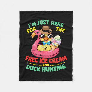 Hier für das Eis und die Premium-Entenjagd Fleecedecke