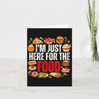 Hier für das Essen lustiger Foodie-Humor Snack-Lie Karte