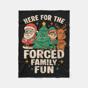 Hier für den erzwungenen Familien-Spaß Santa Weihn Fleecedecke