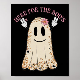 HIER FÜR DEN lustigen, spukhaften Halloween-Geist Poster