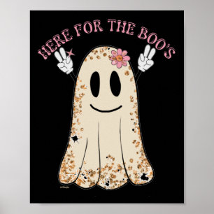HIER FÜR DEN lustigen, spukhaften Halloween-Geist Poster