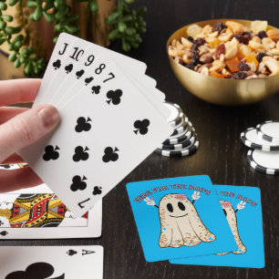 HIER FÜR DEN lustigen, spukhaften Halloween-Geist Spielkarten