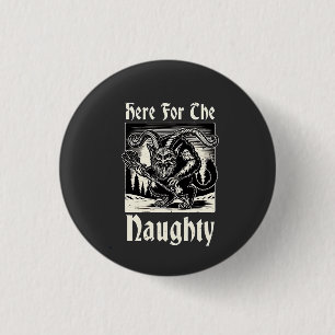 Hier für den verrückten Krampus Spooky Xmas Devil Button