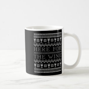 Hier für den Wein Hässlicher Weihnachtspullover Lu Kaffeetasse