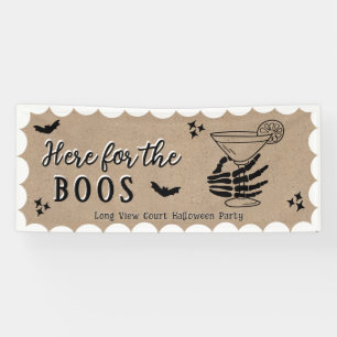 Hier für die Buh Kraft gefärbtes großes Halloween Banner