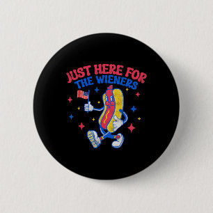 Hier für die Dackeln 4. Juli Hot Dog 6 Button