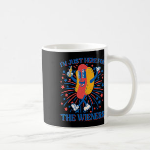 Hier für die Dackeln Hot Dog Funny 4. Juli Kaffeetasse