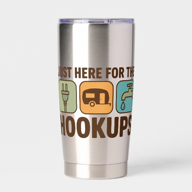 Hier für die Hookups Tumbler Thermobecher (Vorderseite)
